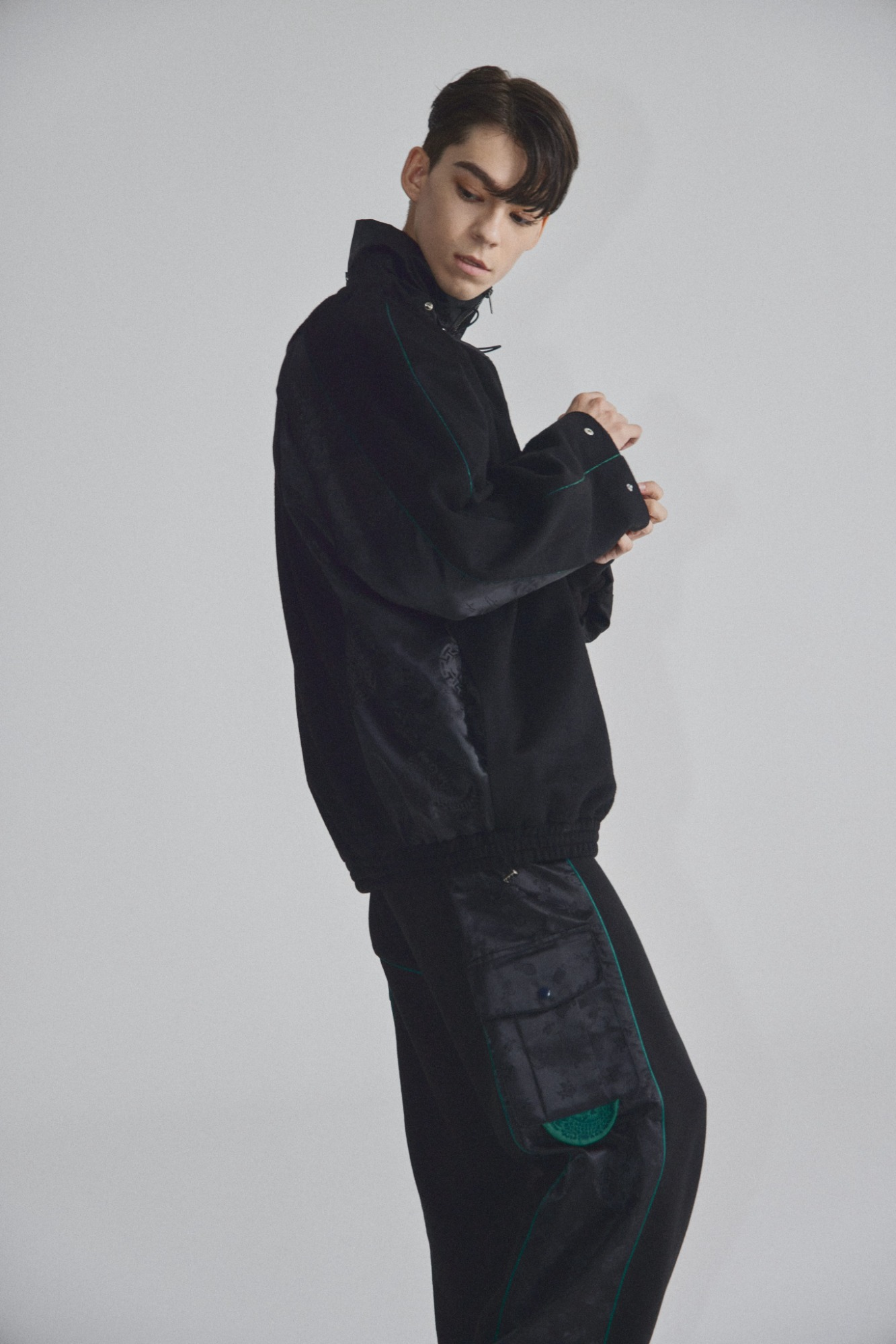 Wool - Hanbok layerd half coat